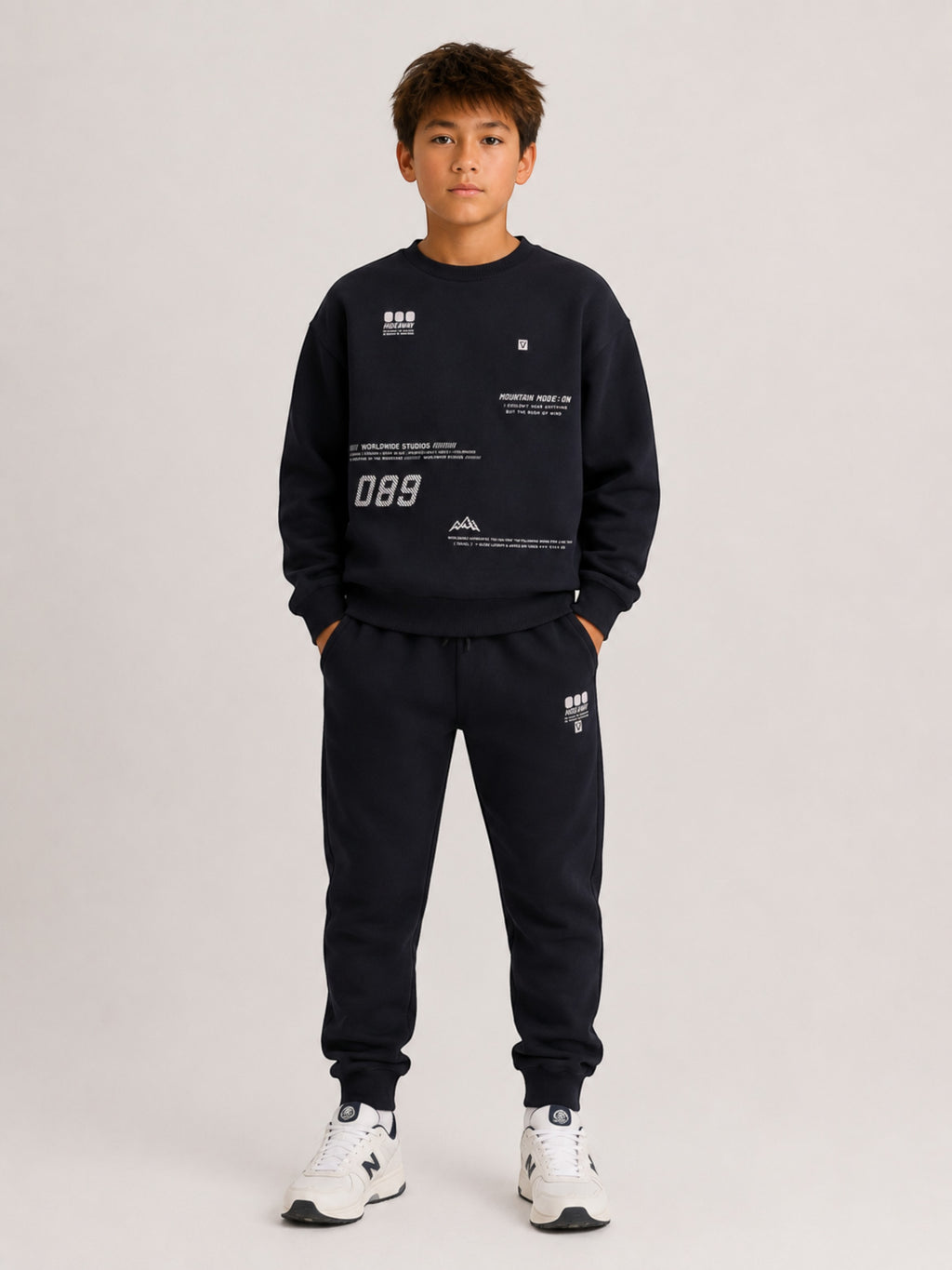 Boys 2Pc Graphic Sweatshirt Set