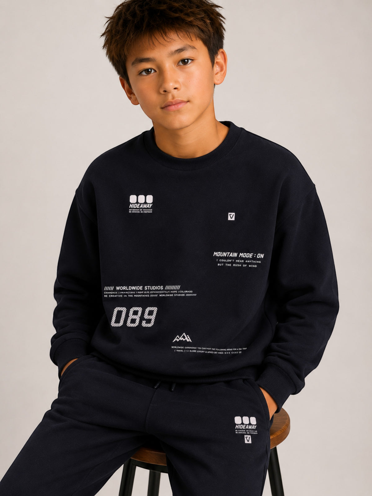 Boys 2Pc Graphic Sweatshirt Set