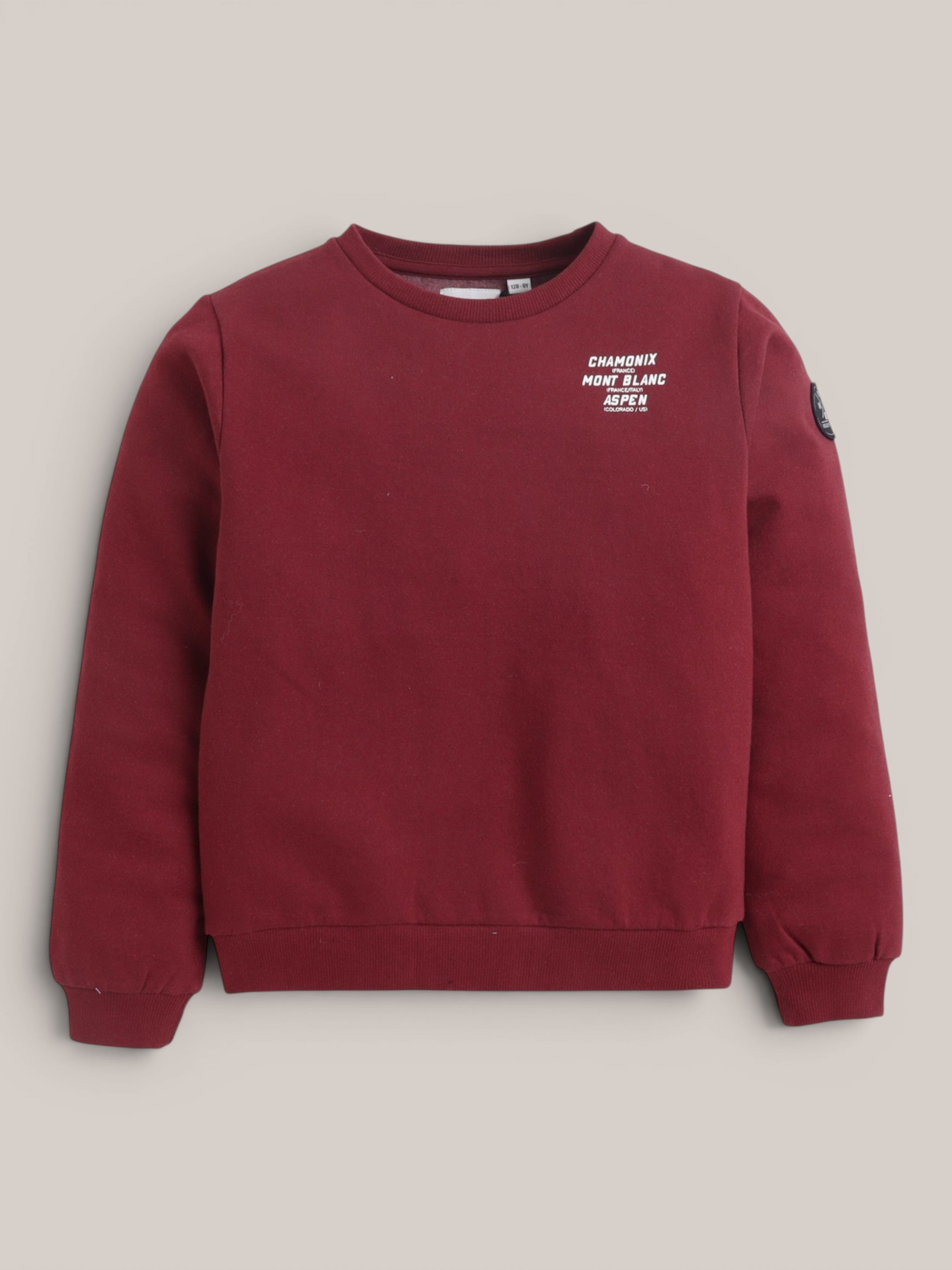 Boys Graphic Long Sleeve Fit Sweatshirt with Back Print