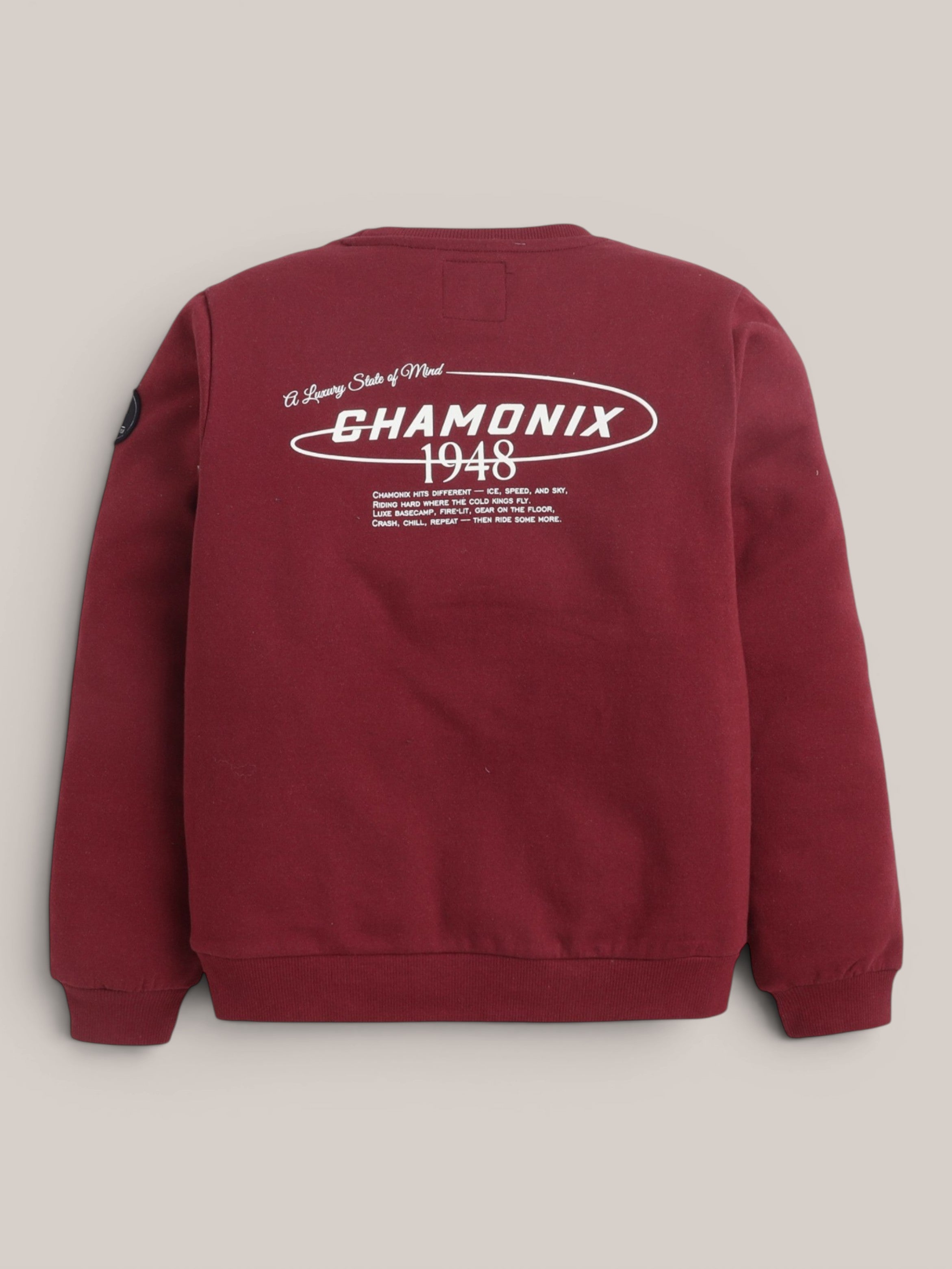 Boys Graphic Long Sleeve Fit Sweatshirt with Back Print