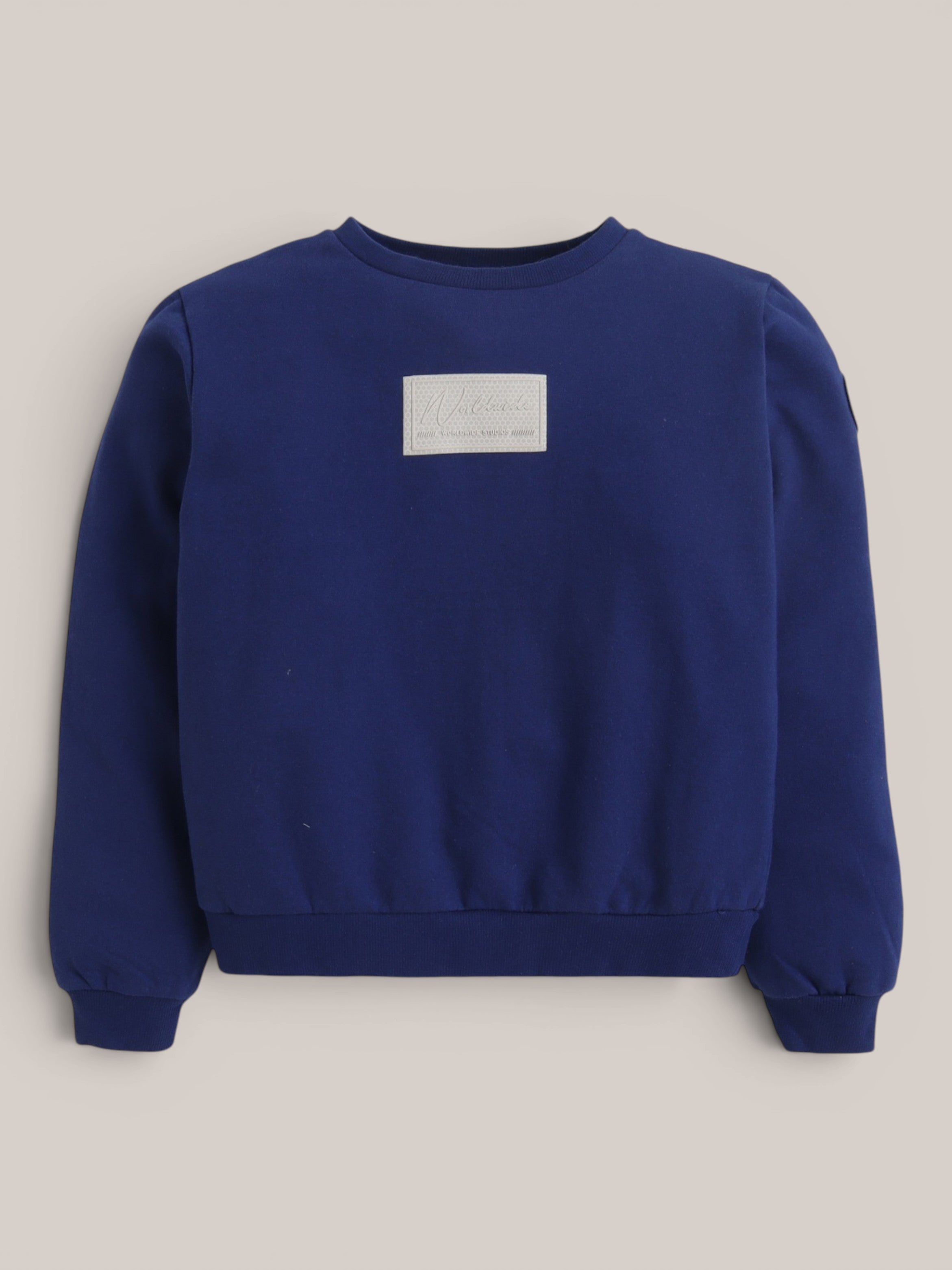 Boys Long Sleeve Sweatshirt with Chest and Back Print Details