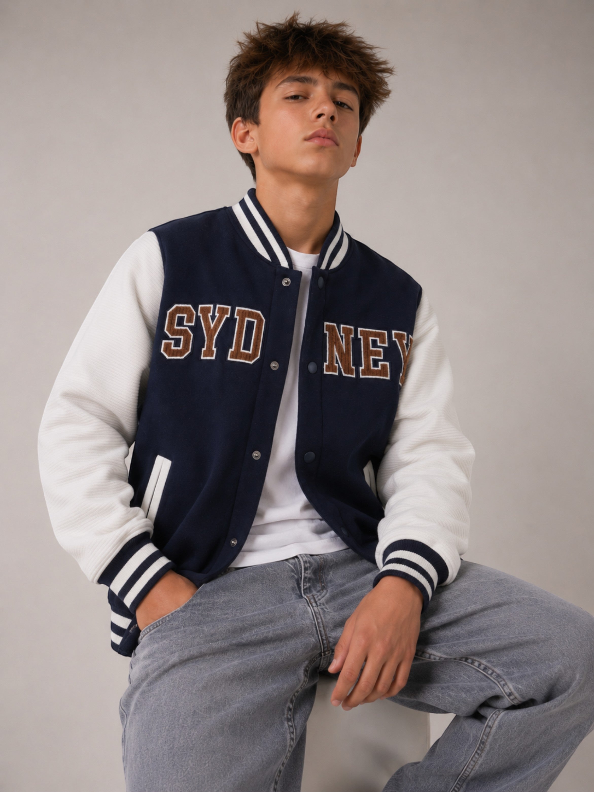 Boys “Sydney” Varsity Jacket