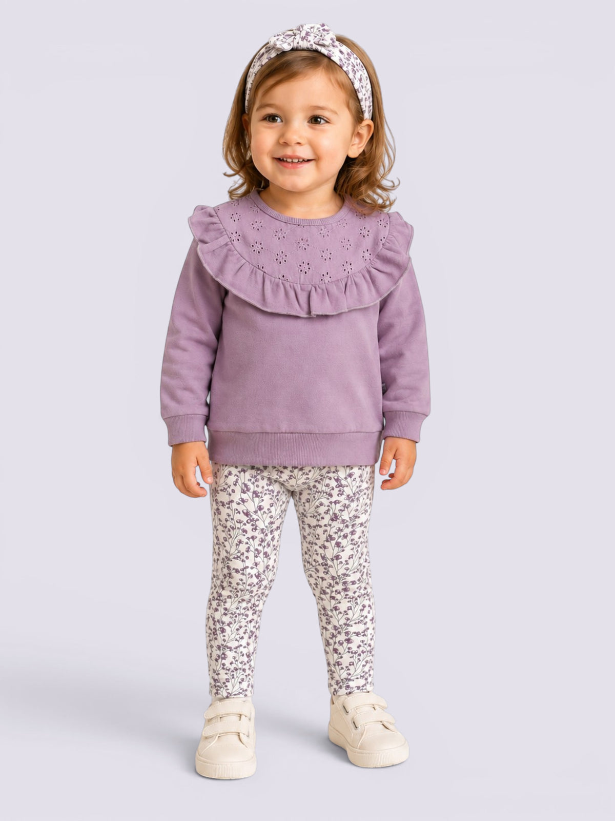 Girls Leggings Top Set