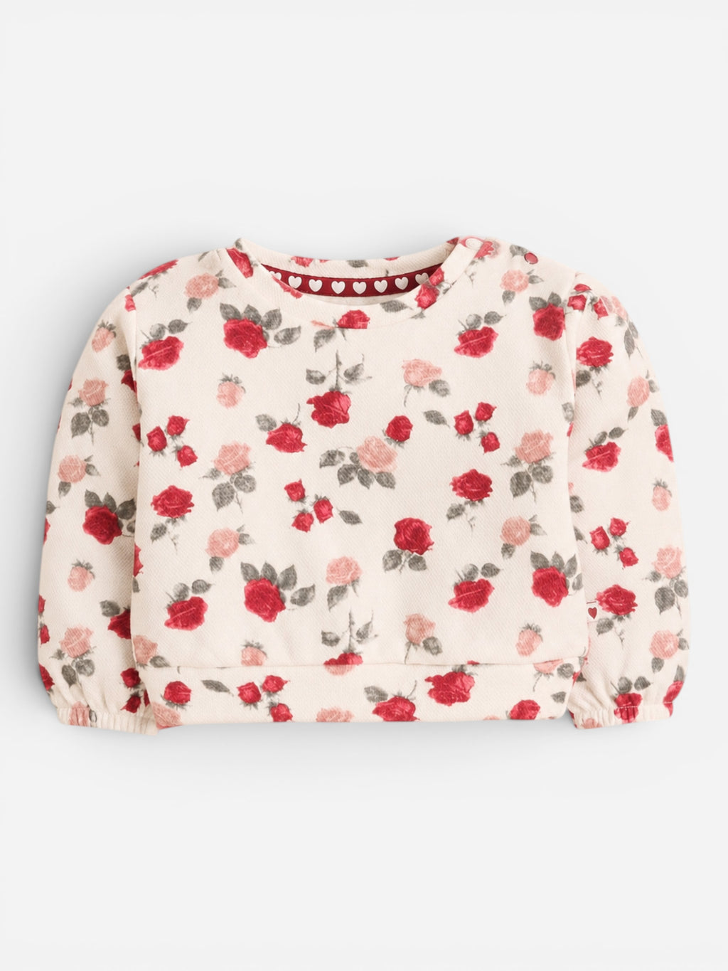 Girls Floral Sweatshirt Jogger Set