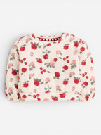 Girls Floral Sweatshirt Jogger Set