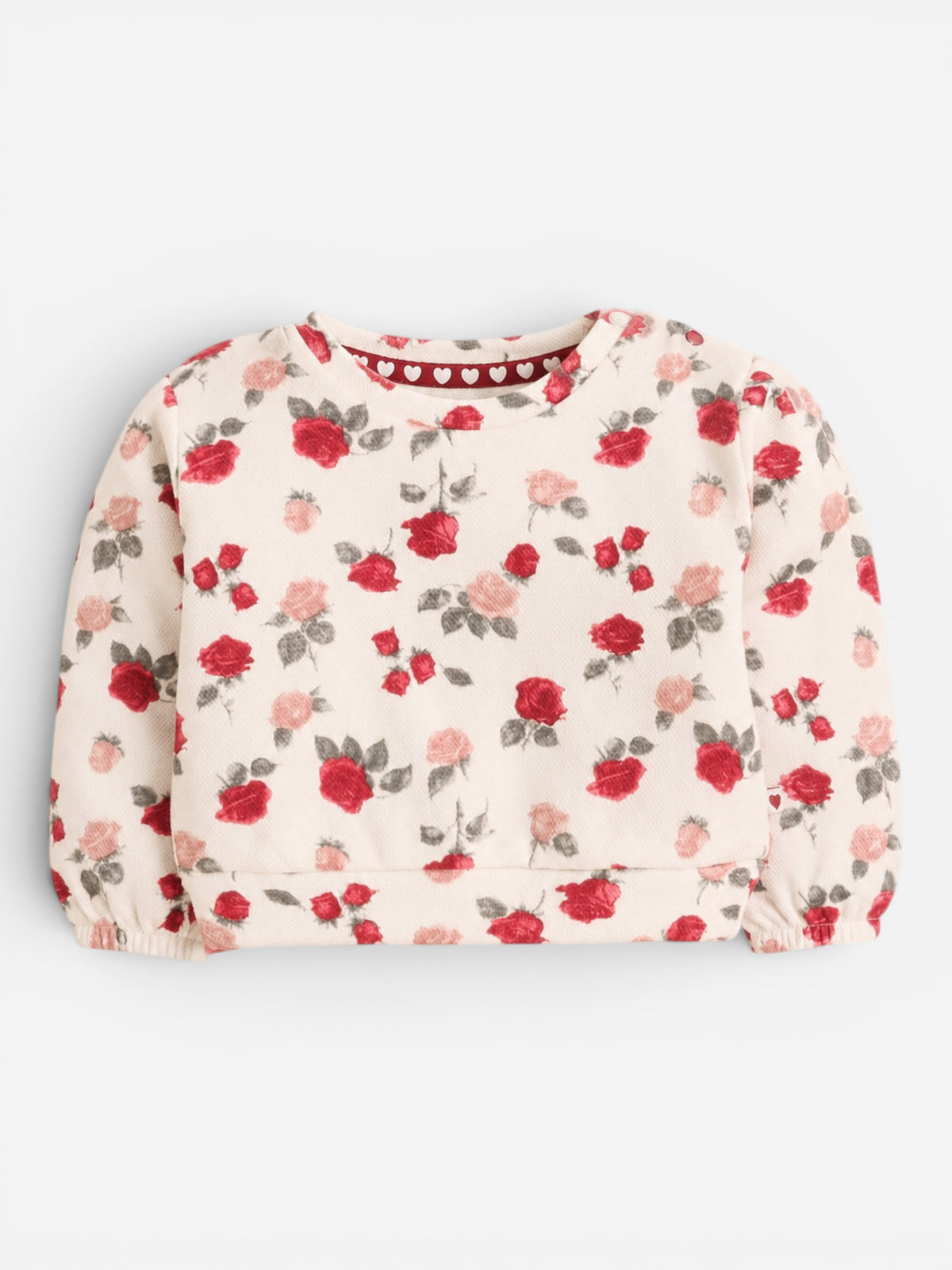 Girls Floral Sweatshirt Jogger Set
