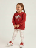 Girls 2Pc Print Leggings Set