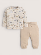 Boys Print Jogger Pants Set