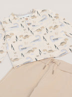 Boys Print Jogger Pants Set
