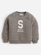 Boys Print Sweatshirt Set