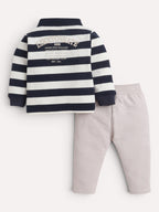 Boys Striped Jogger Pants Set
