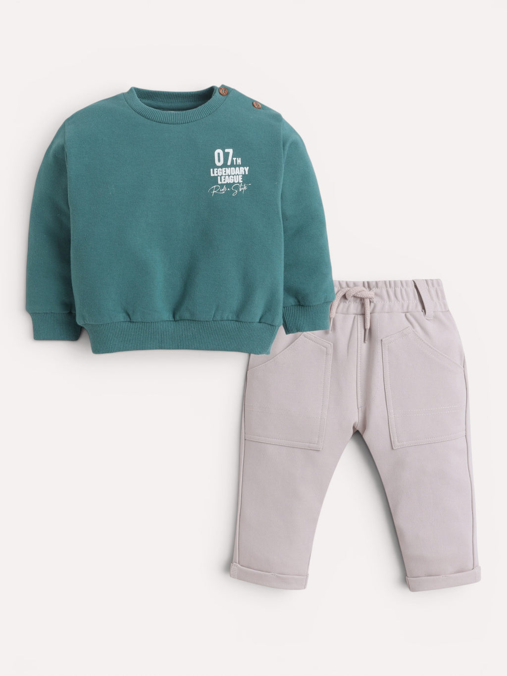 Boys 2Pc Print Sweatshirt Set