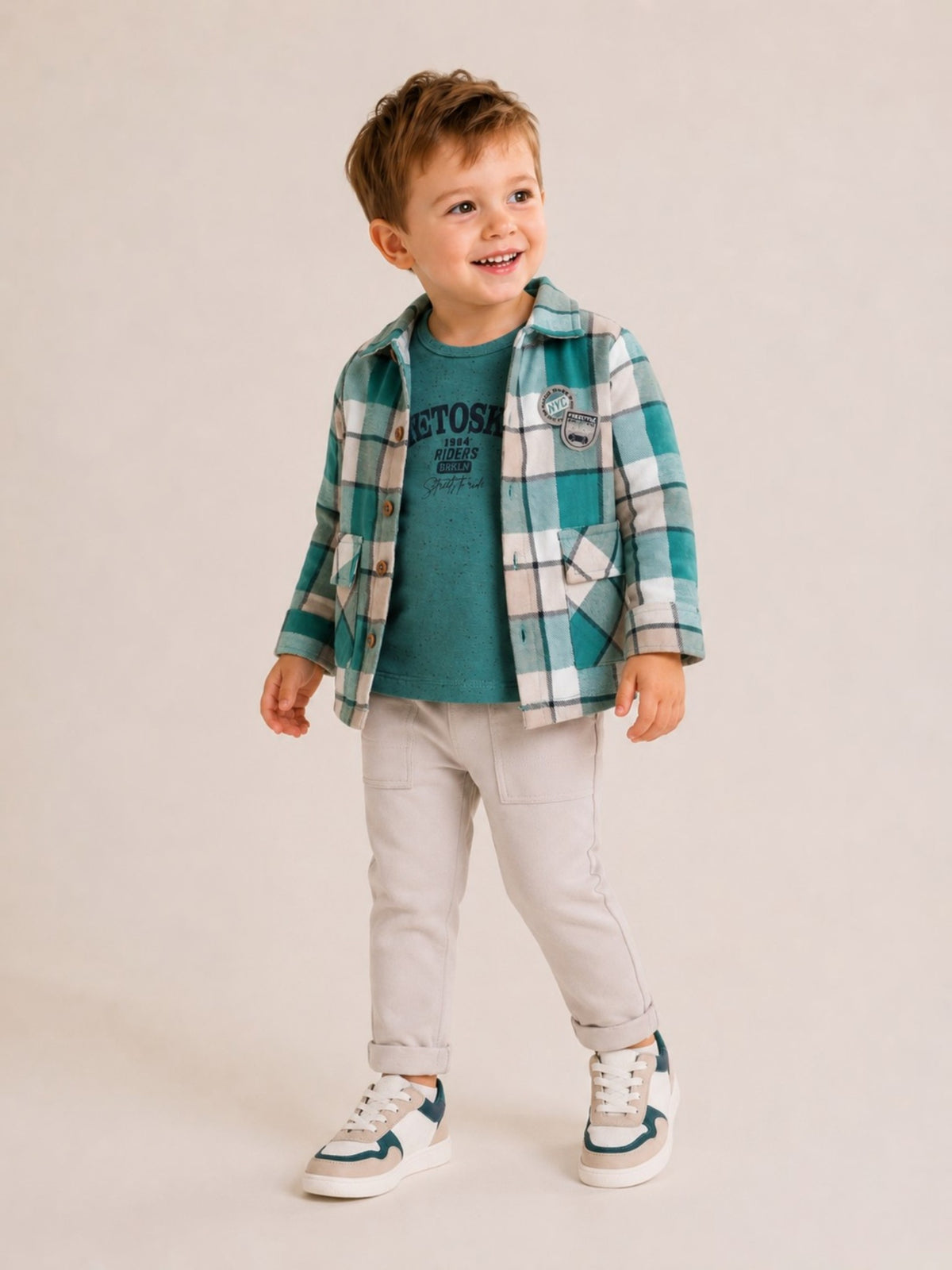 Boys 3Pc Print Jogger Set