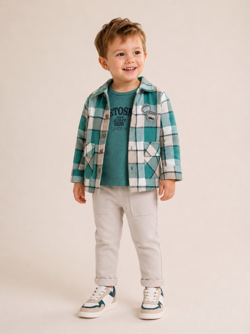 Boys 3Pc Print Jogger Set