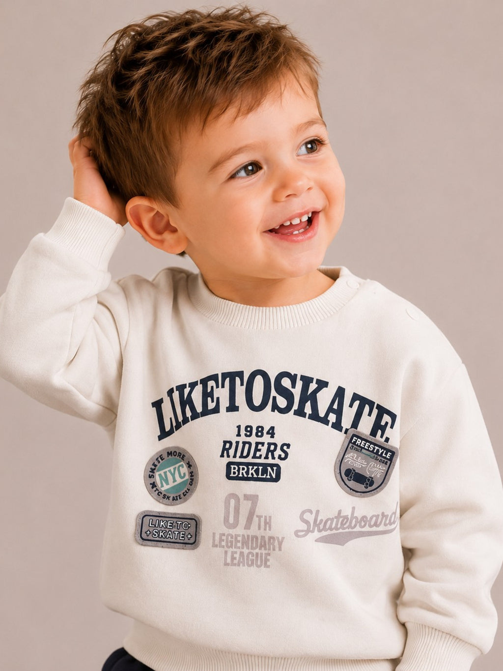Boys 2Pc Print Sweatshirt Set