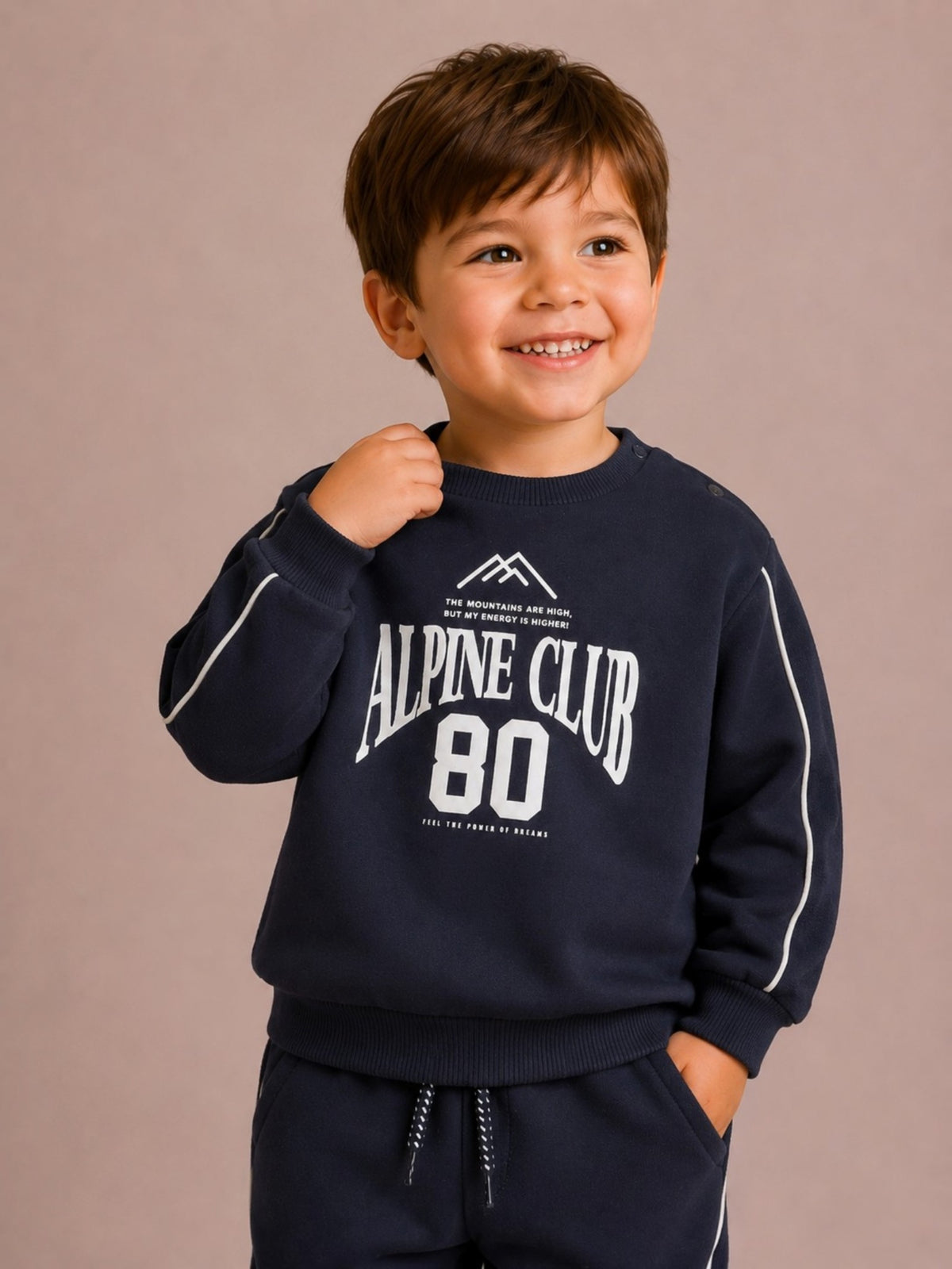 Boys 2Pc Print Sweatshirt Set