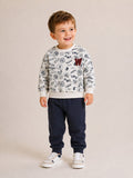 Boys 2Pc Print Sweatshirt Set