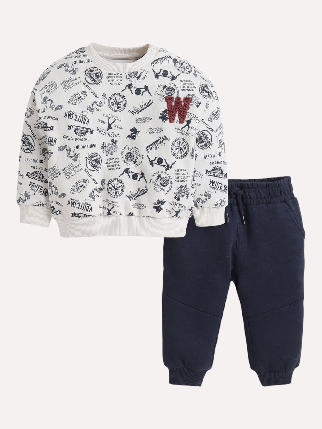Boys 2Pc Print Sweatshirt Set