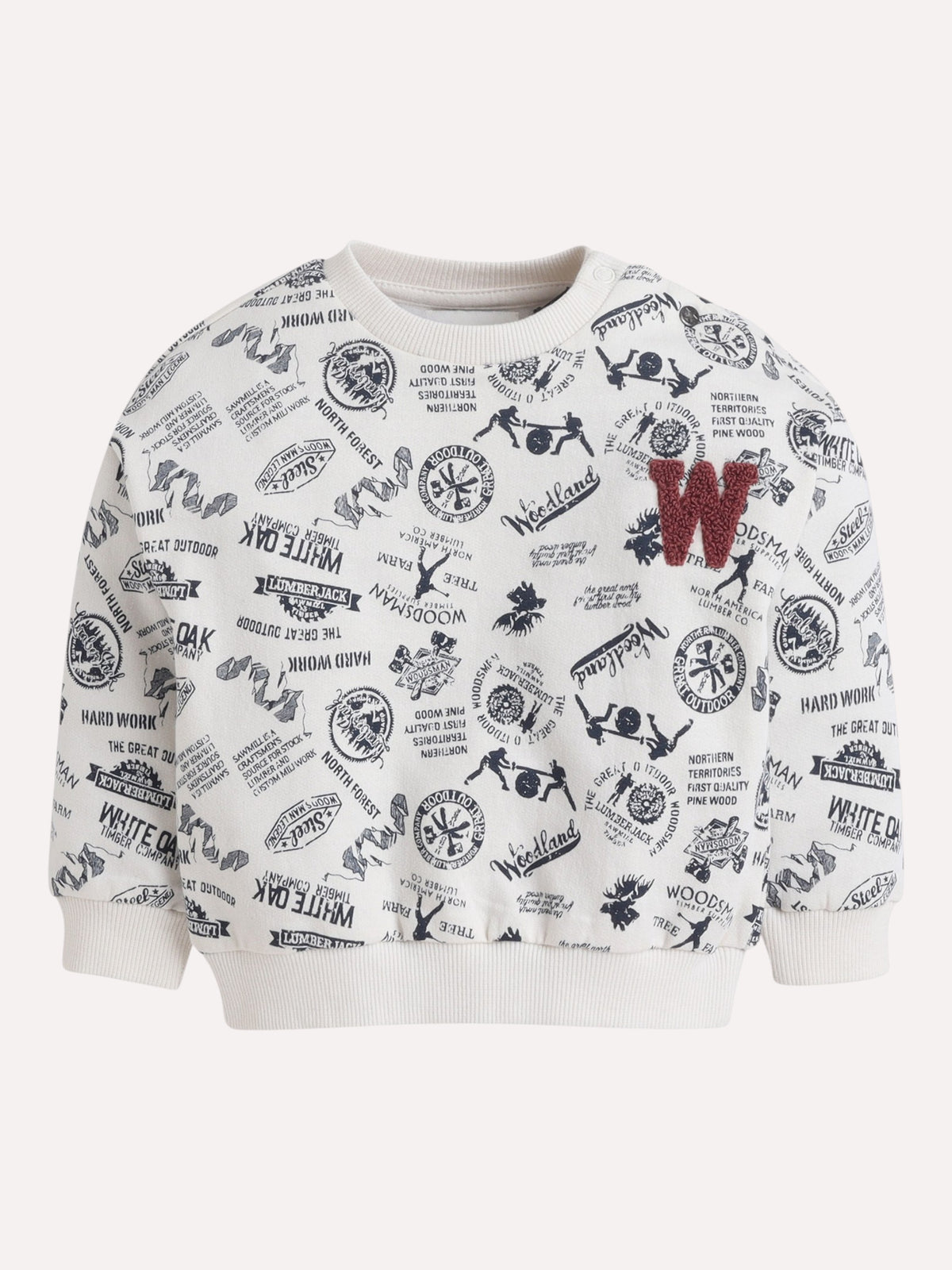 Boys 2Pc Print Sweatshirt Set