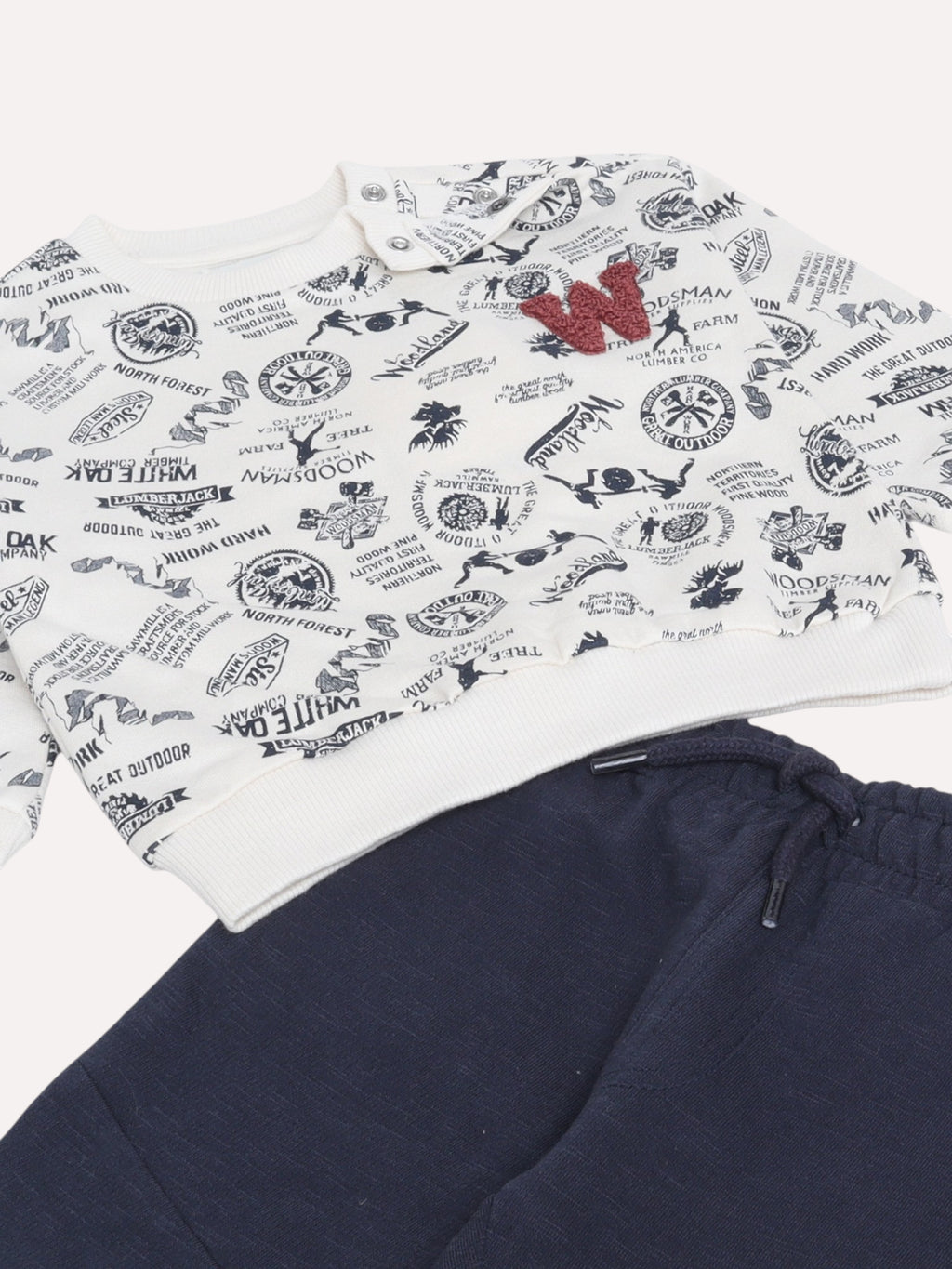 Boys 2Pc Print Sweatshirt Set