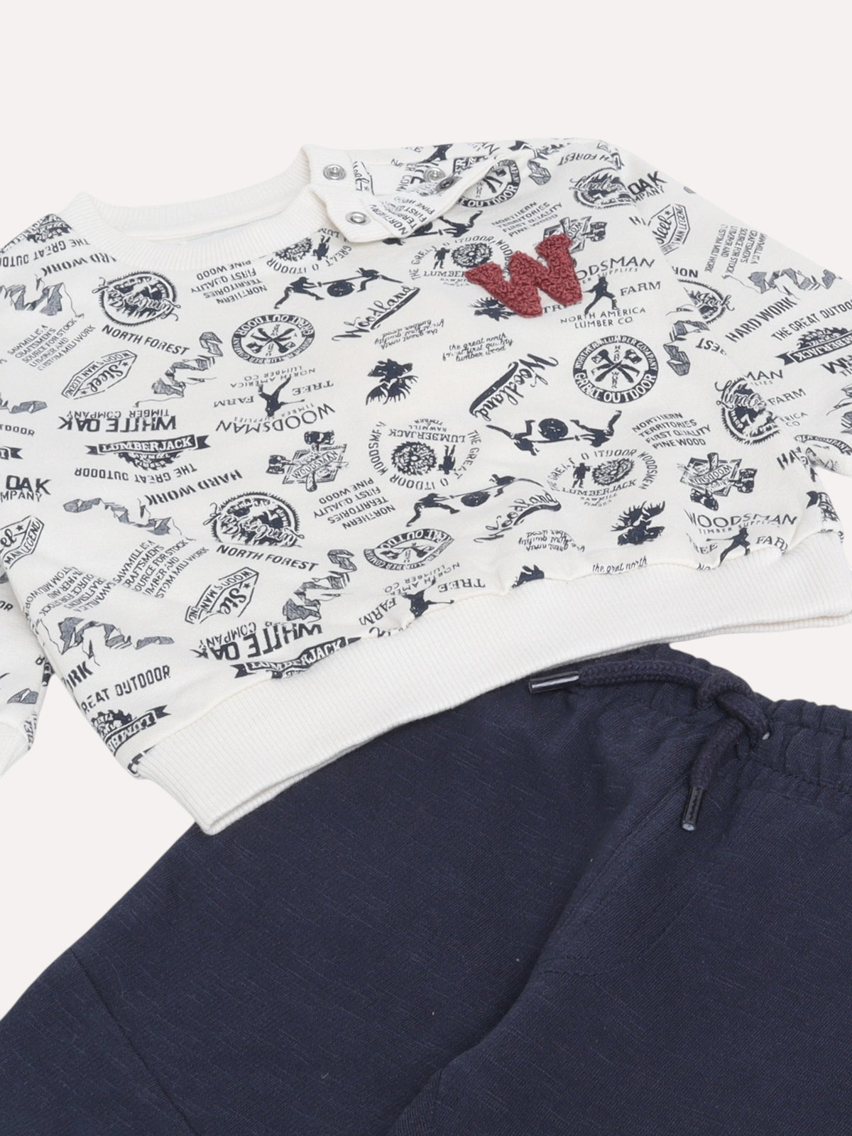 Boys 2Pc Print Sweatshirt Set