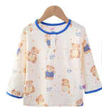 Baby Boys Printed Muslin Cotton Pyjama Set “ Teddy Bear Design
