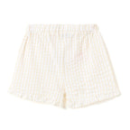 Girls 2 Pc Set Waffle-Knit Ruffle-Trim Top & Shorts Set