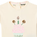 Girls 2 Pc Set Sunny Meadow Waffle-Knit Ruffle Top & Shorts Set