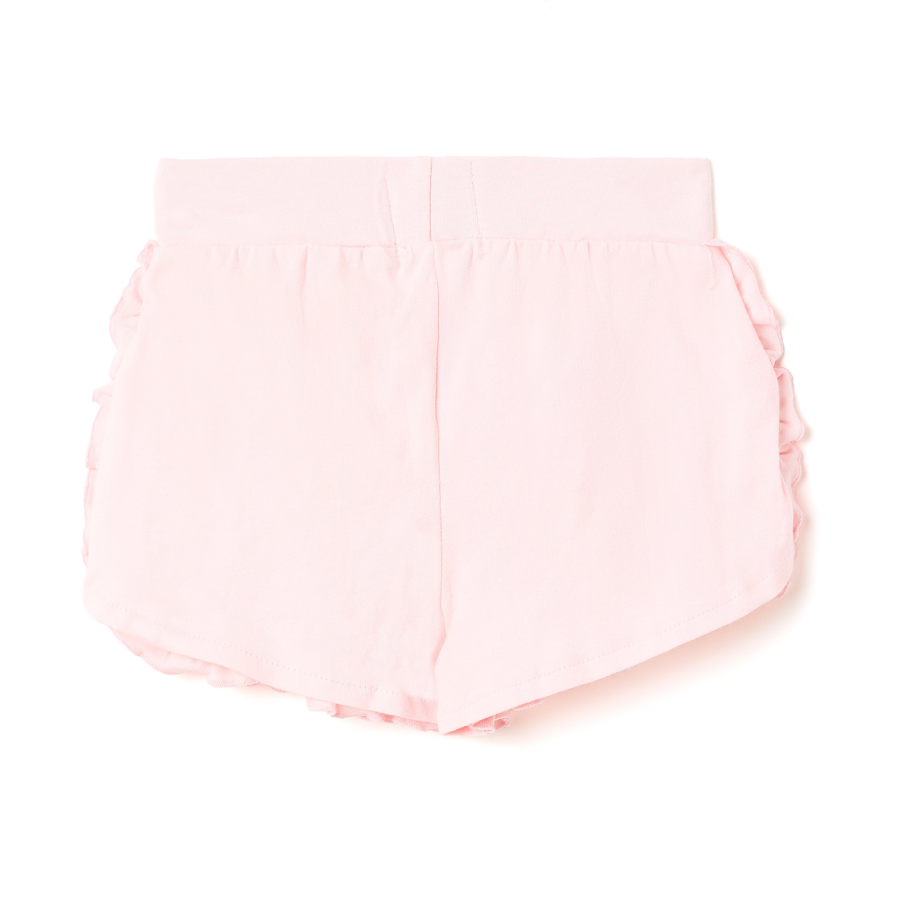 Girls 2 Pc Set Sunny Meadow Waffle-Knit Ruffle Top & Shorts Set