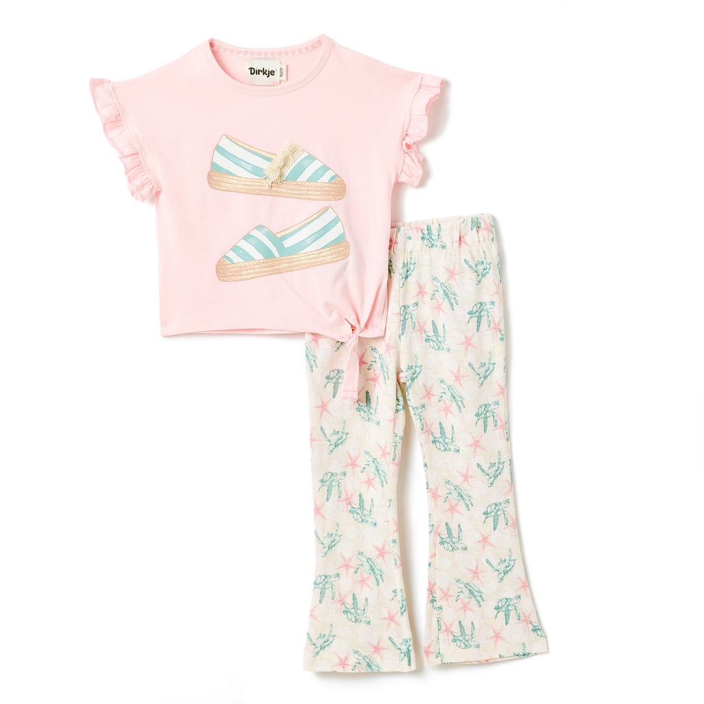 Girls 2Pc Print T Shirt