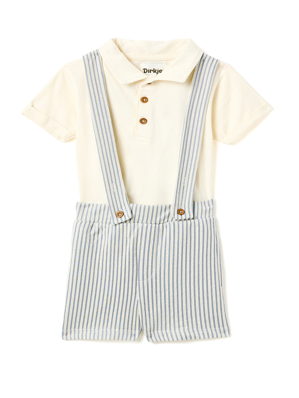 Boys Striped Polo Set