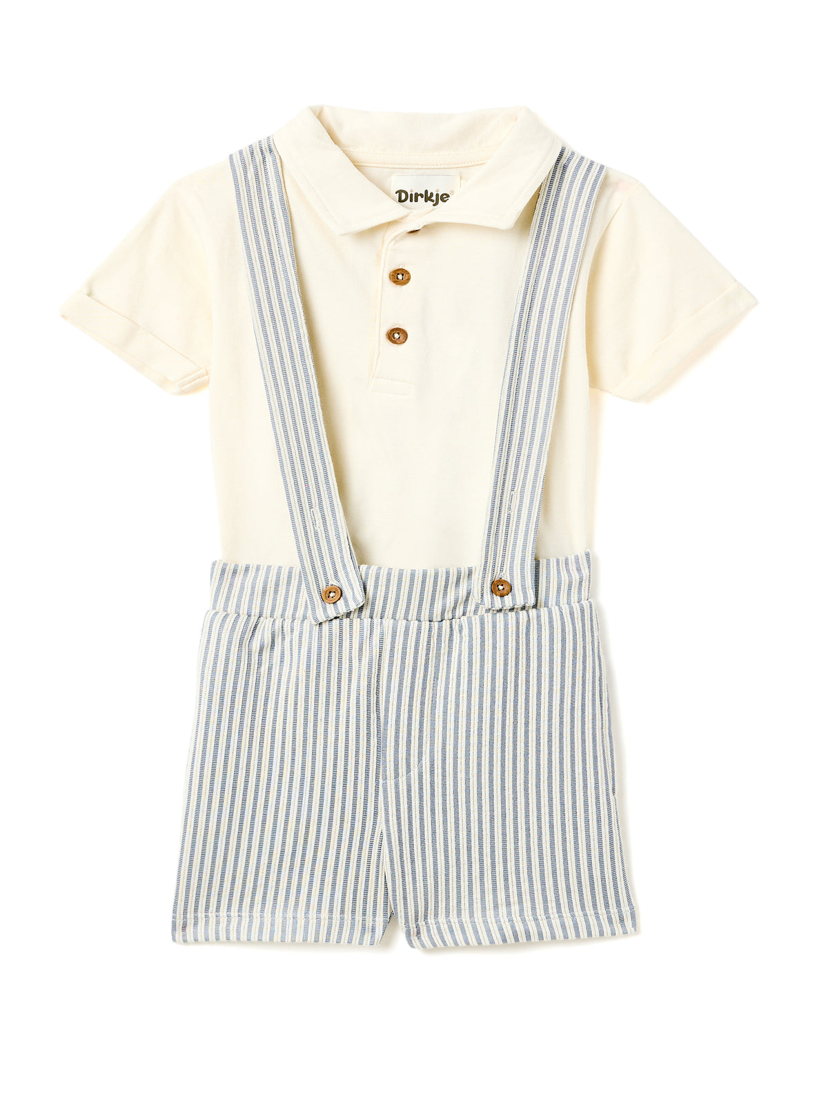 Boys Striped Polo Set