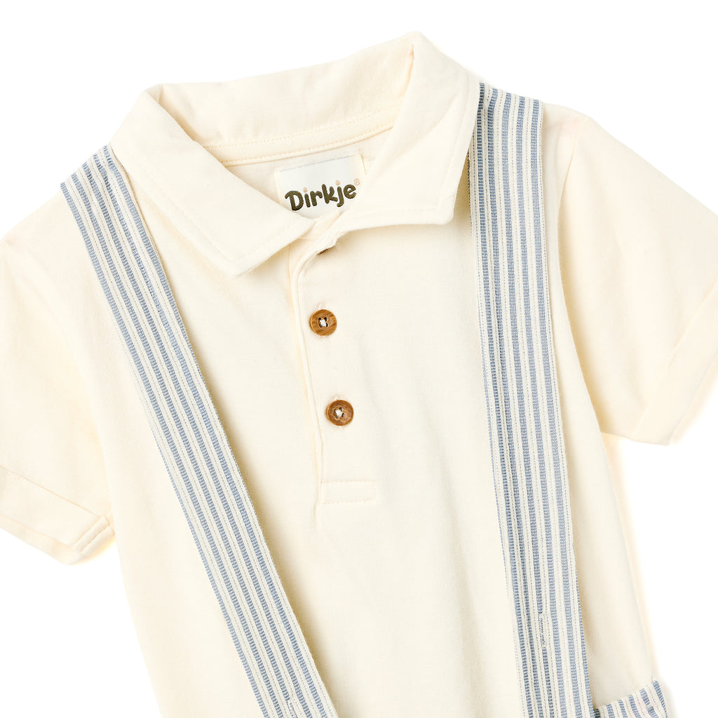 Boys Striped Polo Set