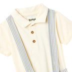 Boys Striped Polo Set