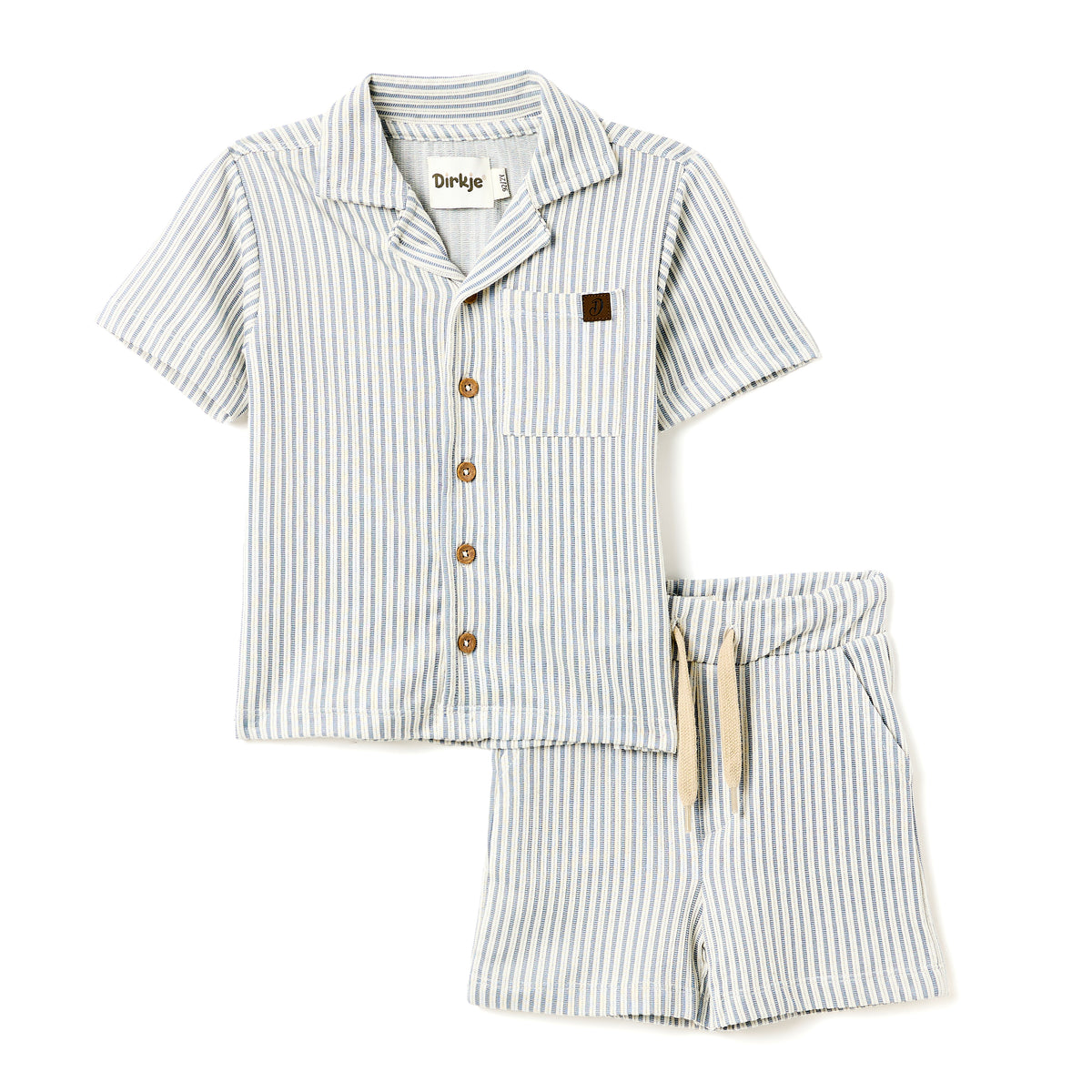 Boys 2Pc Striped Shirt Set
