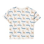 Boys 2 Pc Set ?Safari Adventure? Henley Tee & Blue Cargo Jogger Set