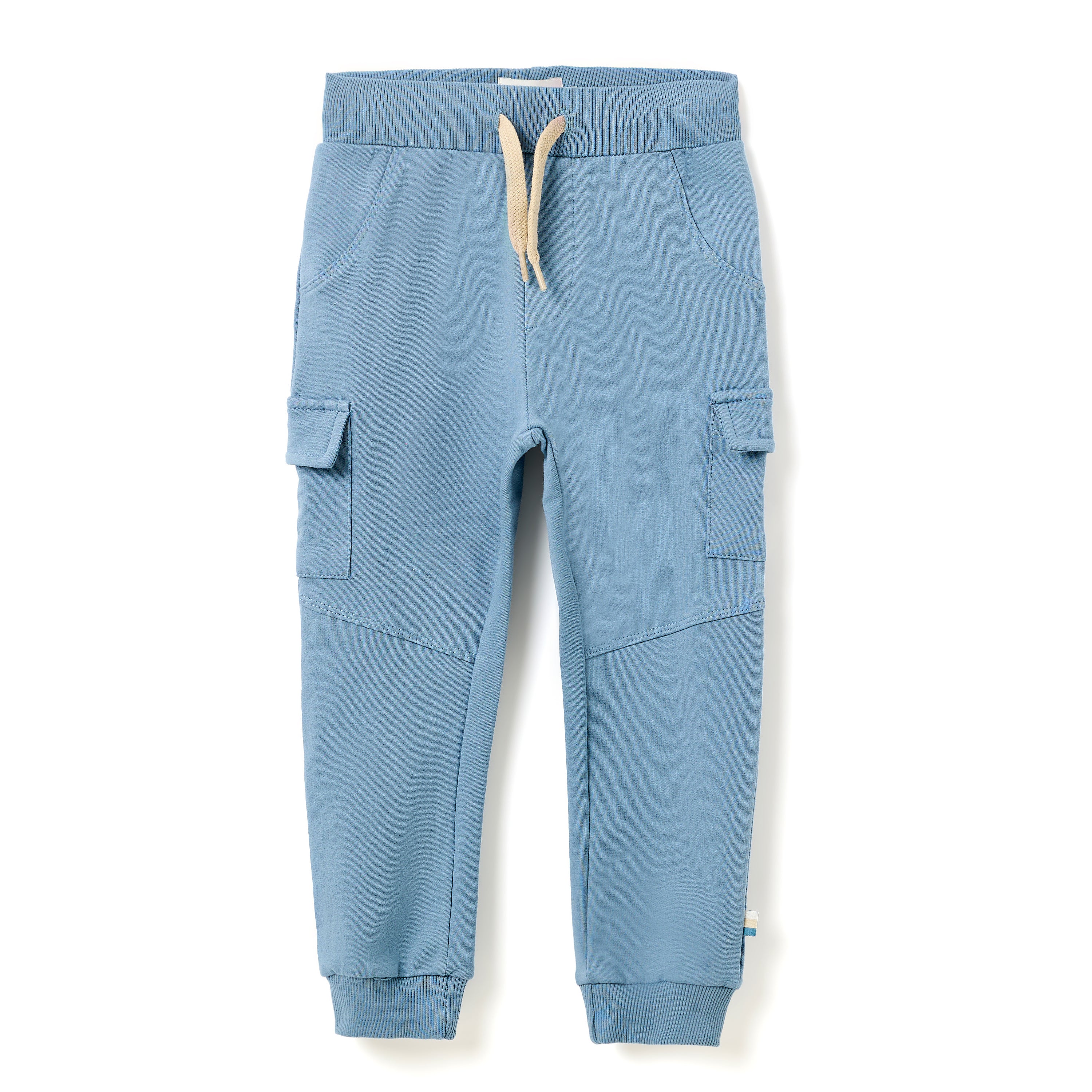 Boys 2 Pc Set ?Safari Adventure? Henley Tee & Blue Cargo Jogger Set