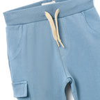Boys 2 Pc Set ?Safari Adventure? Henley Tee & Blue Cargo Jogger Set