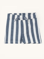 ?Cozy Dino? Hooded Tee & Striped Shorts Baby Set