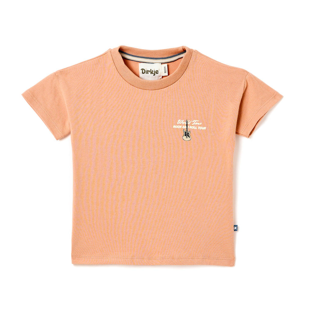 Boys 2 Pc Set ?Golden Hour? Terracotta Tee & Sand Joggers Set