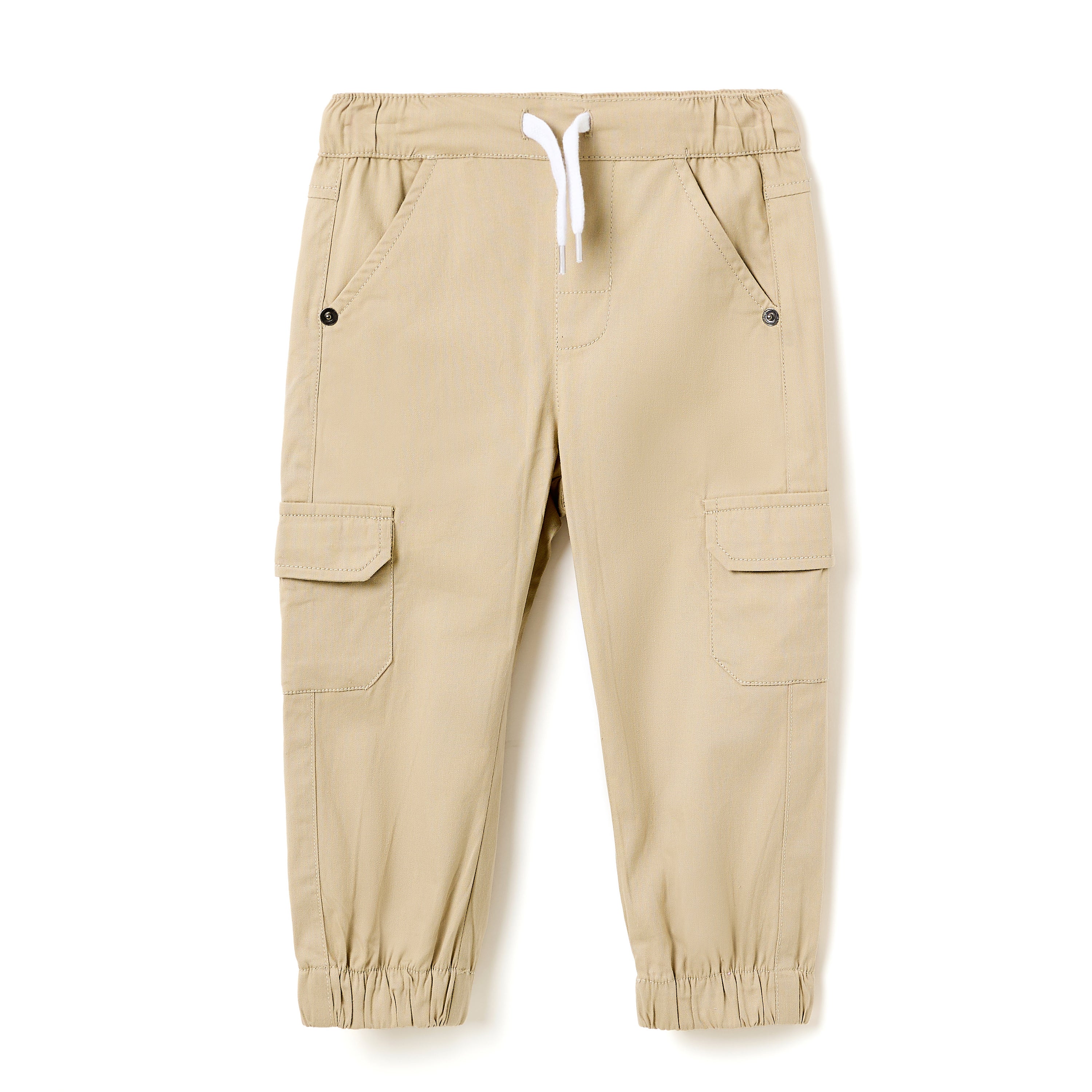 Boys 2 Pc Set ?Golden Hour? Terracotta Tee & Sand Joggers Set