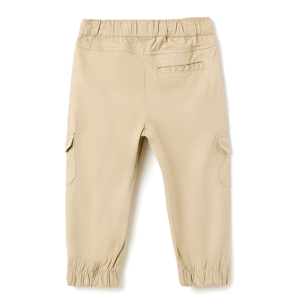 Boys 2 Pc Set ?Golden Hour? Terracotta Tee & Sand Joggers Set