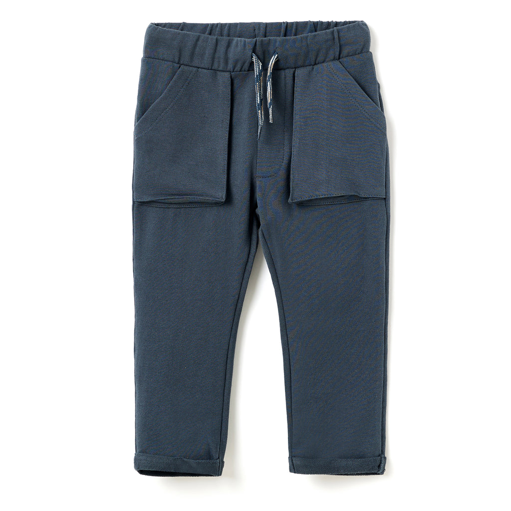 Boys 2 Pc Set ?Sunshine Surf Club? Graphic Tee & Moto-Pocket Joggers Set