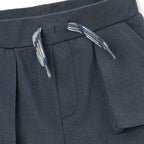 Boys 2 Pc Set ?Little Angler? Striped Anglerfish Tee & Pocketed Shorts Set