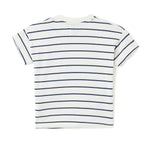 Boys 2 Pc Set ?Little Angler? Striped Anglerfish Tee & Pocketed Shorts Set