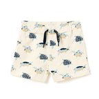 Boys 2 Pc Set ?Surfing Turtles? Tee & Drawcord Shorts Set