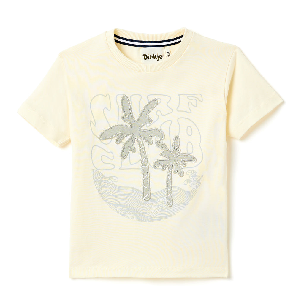 Boys 2 Pc Set ?Surf Club? Palm-Print Tee & Rib-Knit Joggers Set