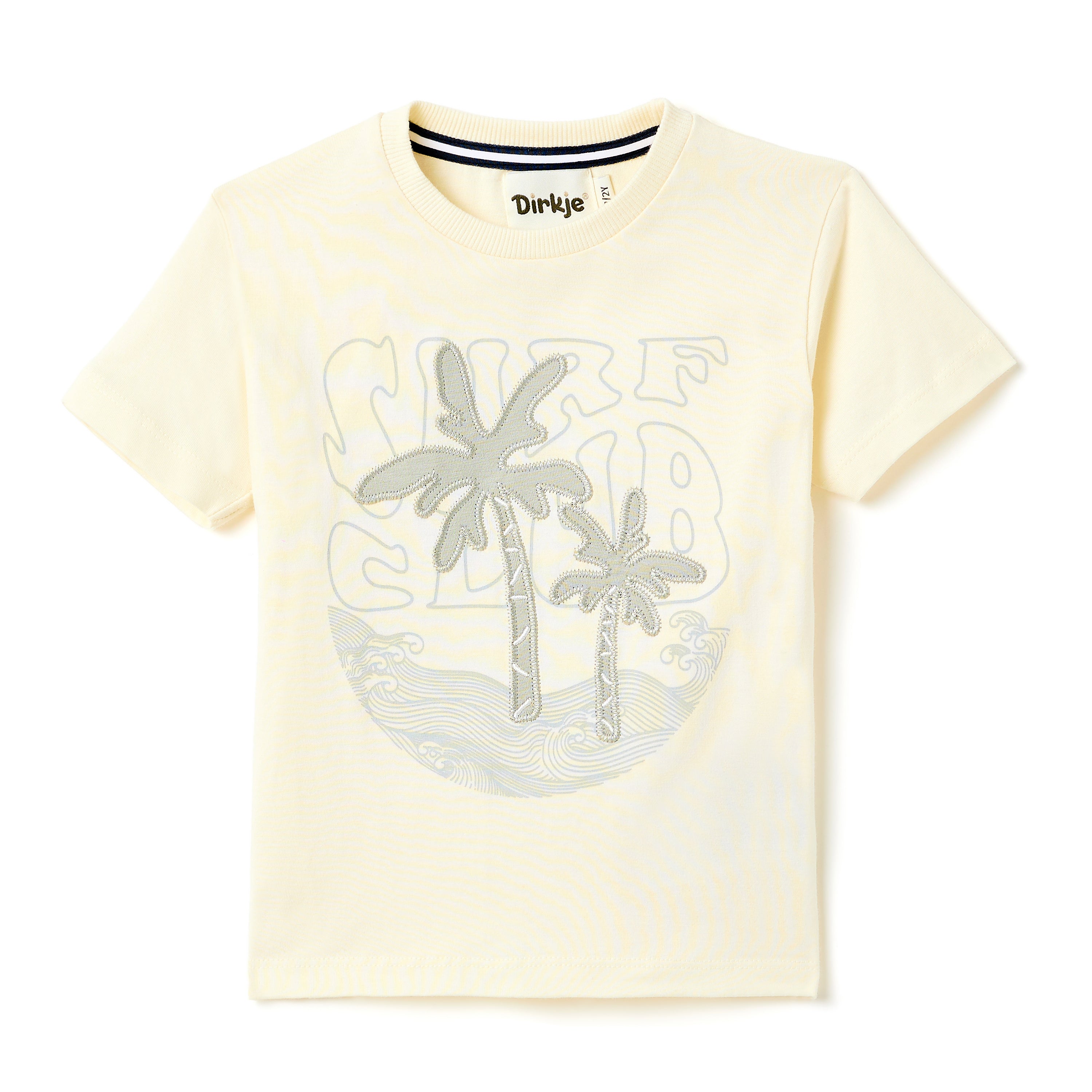 Boys 2 Pc Set ?Surf Club? Palm-Print Tee & Rib-Knit Joggers Set