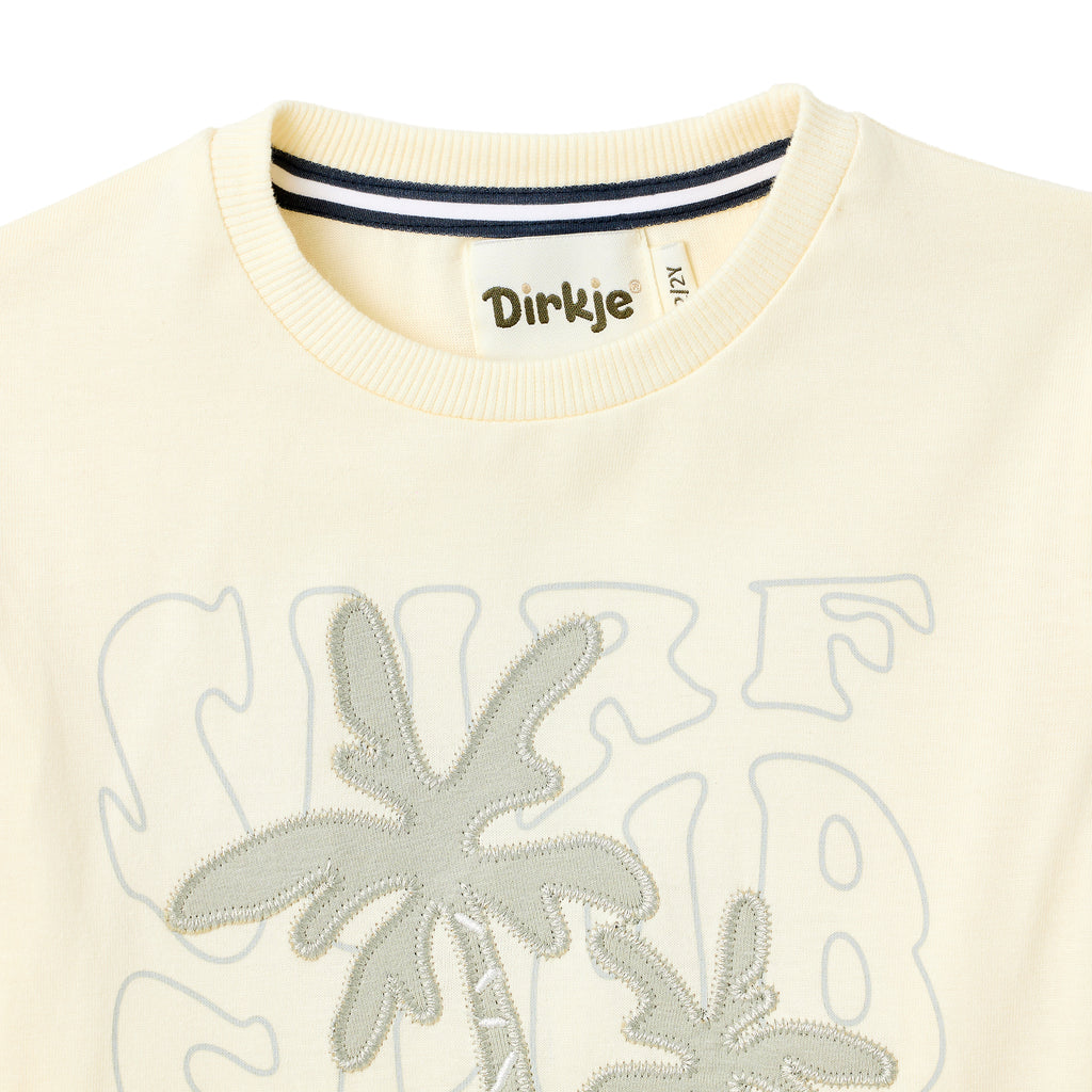 Boys 2 Pc Set ?Surf Club? Palm-Print Tee & Rib-Knit Joggers Set