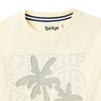 Boys 2 Pc Set ?Surf Club? Palm-Print Tee & Rib-Knit Joggers Set